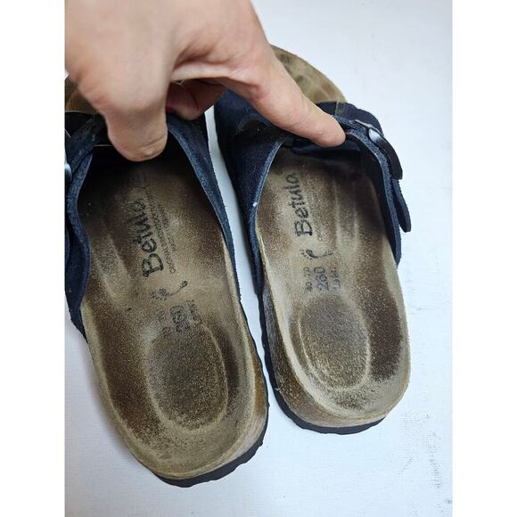 Birkenstock Arizona‎ Betula Sz40. L9 M7. Dark Navy. Germany Made. Suede. Hippie - Picture 6 of 14